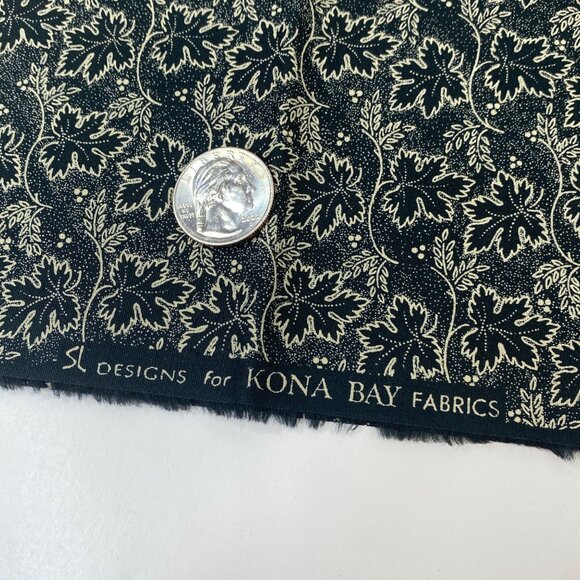 1/2 Yard Cut Quilting Fabric Kona Bay Black Gold - Picture 2 of 4